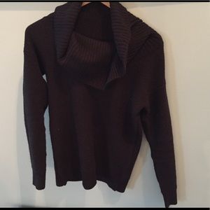 Cowl neck black sweater
